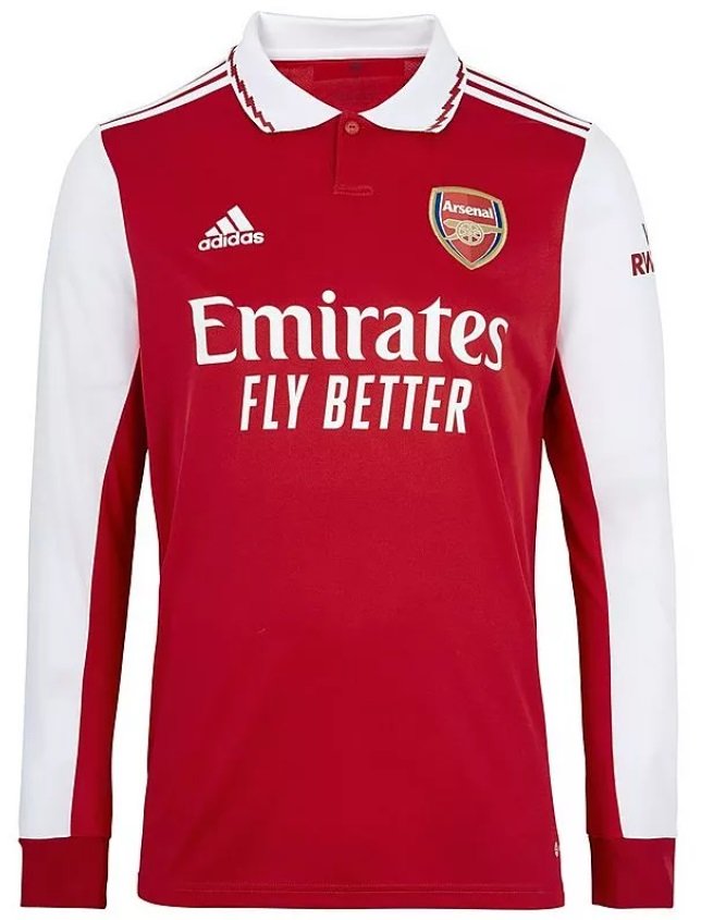 Camisa I Arsenal 2022 2023 Adidas oficial manga comprida